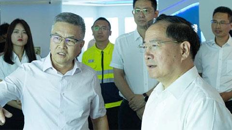 工业和信息化部党组书记、部长金壮龙一行莅临008PG国际锂业射洪基地调研调查